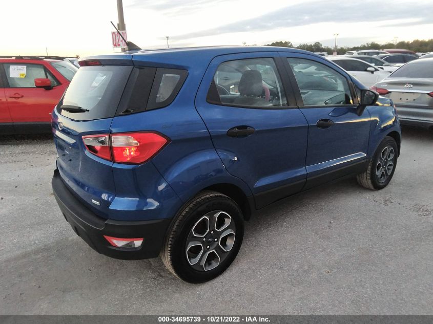 2020 FORD ECOSPORT S VIN: MAJ3S2FE4LC342890