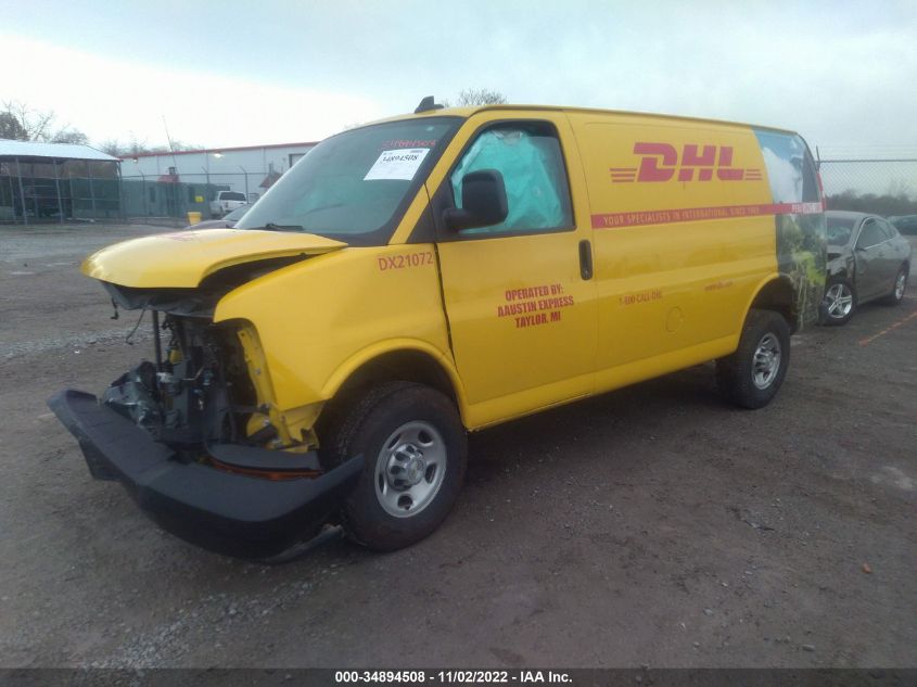 2021 CHEVROLET EXPRESS CARGO VAN VIN: 1GCWGAFP5M1166479