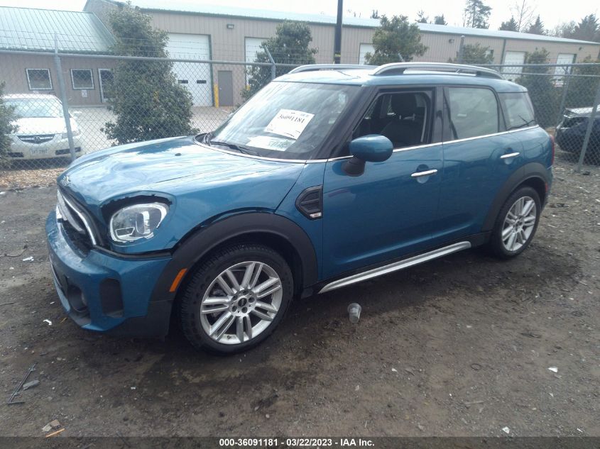 2022 MINI COUNTRYMAN COOPER VIN: WMZ23BR03N3N61989