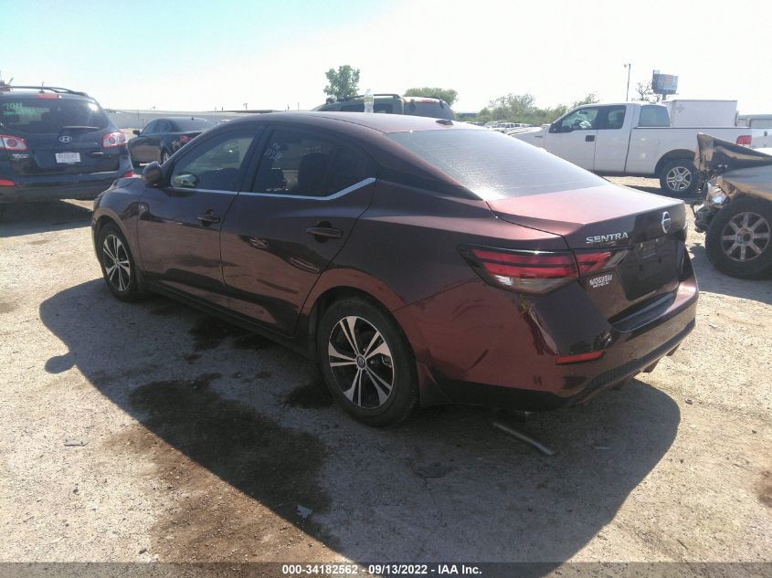 2021 NISSAN SENTRA SV VIN: 3N1AB8CV2MY288638