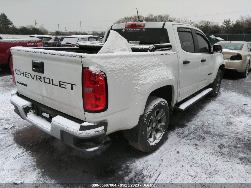 2021 CHEVROLET COLORADO 2WD WORK TRUCK VIN: 1GCGSBEA8M1109165