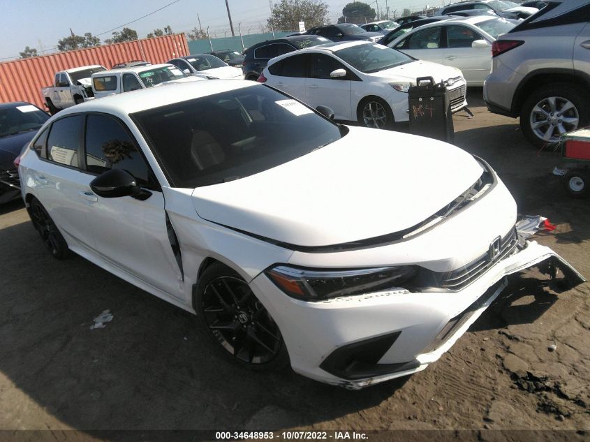 2022 HONDA CIVIC SEDAN SPORT VIN: 2HGFE2F55NH581834
