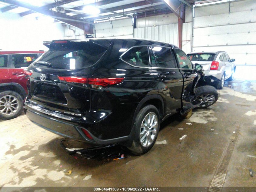2022 TOYOTA HIGHLANDER LIMITED VIN: 5TDDZRBH9NS576253