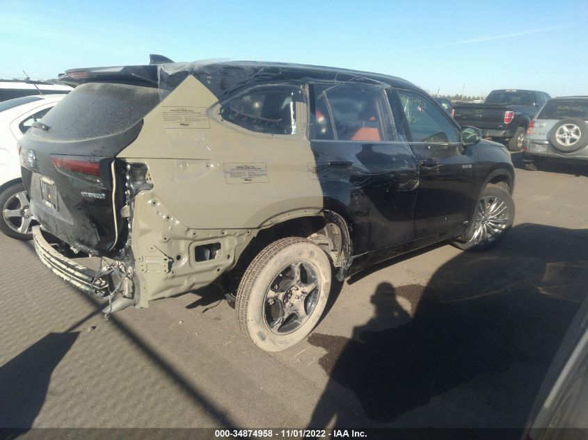 2021 TOYOTA HIGHLANDER HYBRID PLATINUM VIN: 5TDEBRCH6MS021332