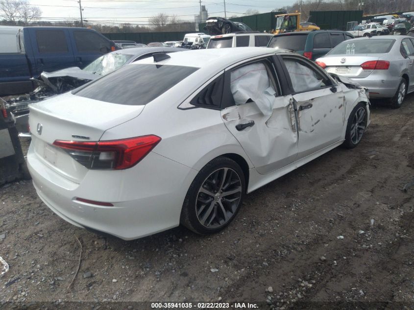 2022 HONDA CIVIC SEDAN TOURING VIN: 2HGFE1F93NH316407