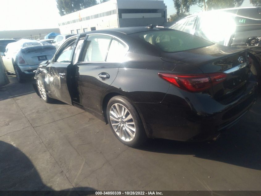 2021 INFINITI Q50 3.0T LUXE VIN: JN1EV7BP7MM706202