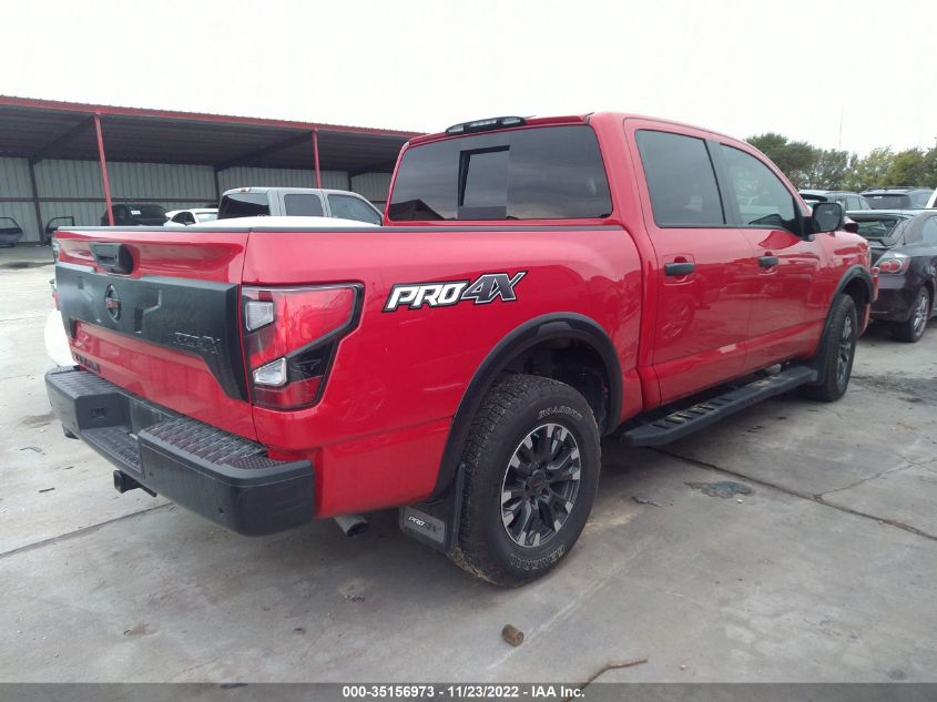 2021 NISSAN TITAN PRO-4X VIN: 1N6AA1ED1MN510785