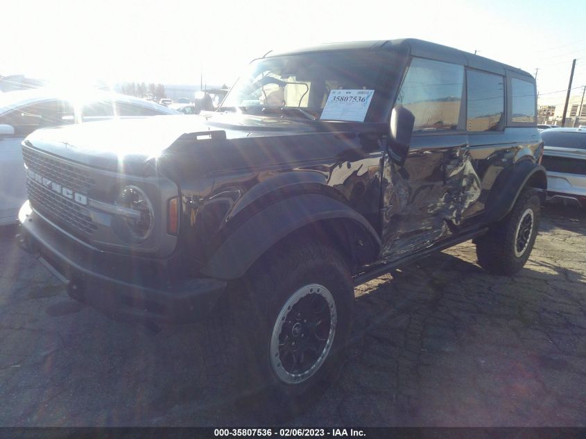 2022 FORD BRONCO BASE/BIG BEND VIN: 1FMEE5DP0NLB32513