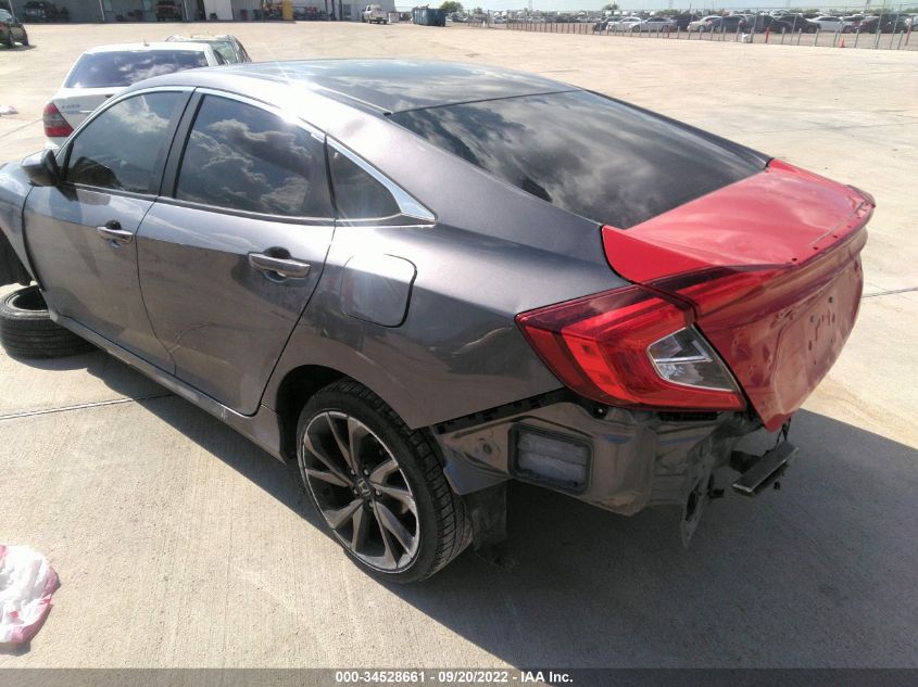 2020 HONDA CIVIC SEDAN SPORT VIN: 2HGFC2F81LH589734