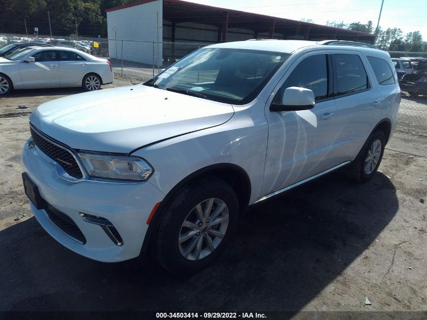 2021 DODGE DURANGO SXT PLUS VIN: 1C4RDJAGXMC697114