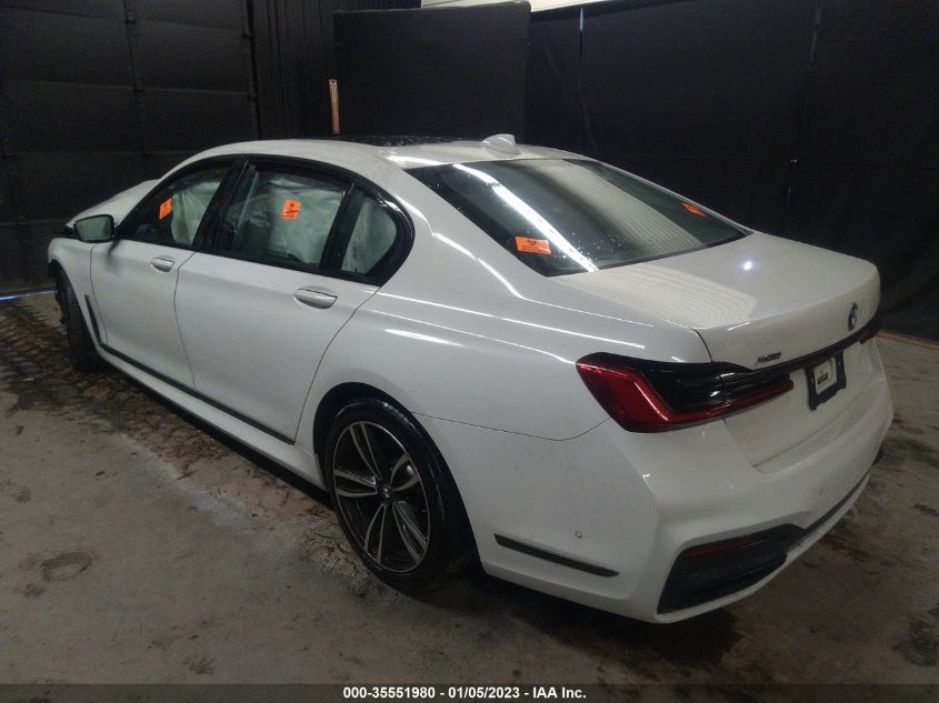 2021 BMW 7 SERIES 750I XDRIVE VIN: WBA7U2C0XMCF70408