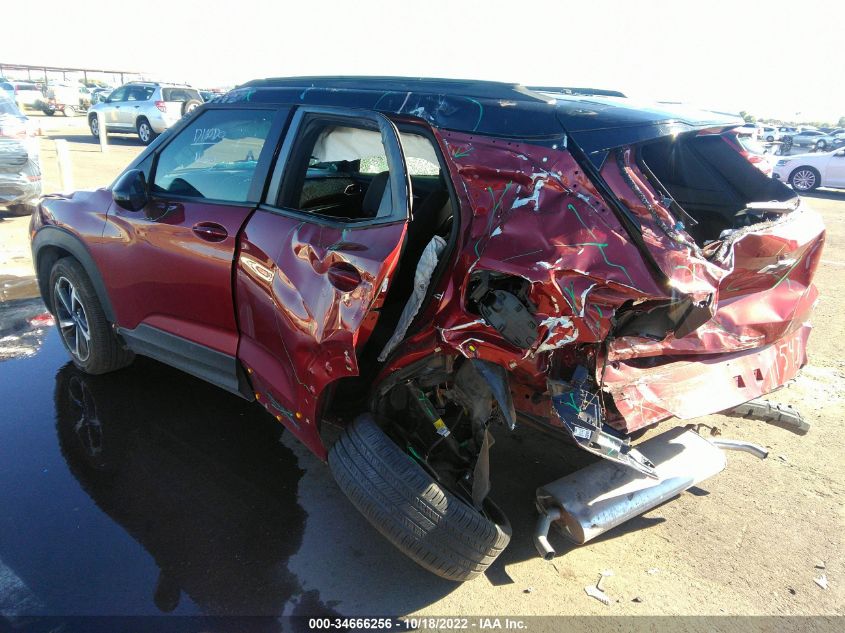 2022 CHEVROLET TRAILBLAZER RS VIN: KL79MTSL3NB044331