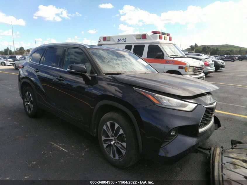 2020 TOYOTA HIGHLANDER XLE VIN: 5TDGZRAH6LS000535