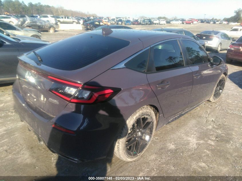 2022 HONDA CIVIC HATCHBACK SPORT TOURING VIN: 19XFL1H87NE014686