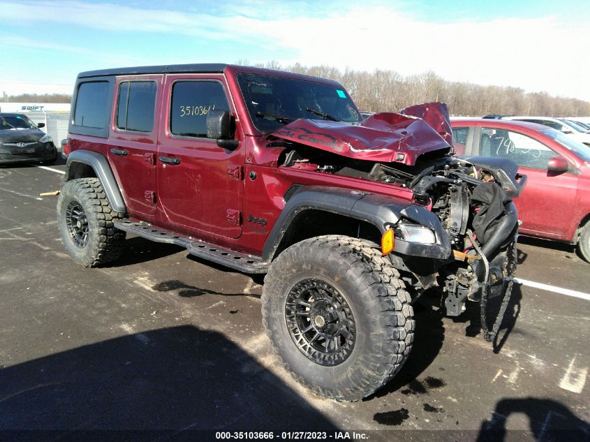 2021 JEEP WRANGLER UNLIMITED SPORT S VIN: 1C4HJXDN4MW743679