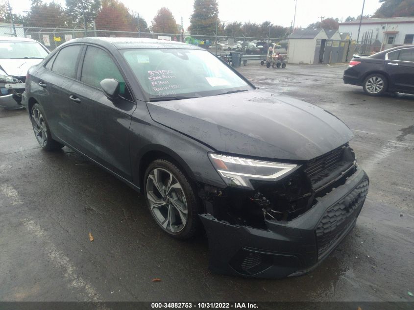 2022 AUDI A3 SEDAN PREMIUM PLUS VIN: WAUHUDGY7NA103151