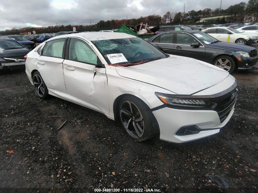 2021 HONDA ACCORD SEDAN SPORT VIN: 1HGCV1F32MA047022