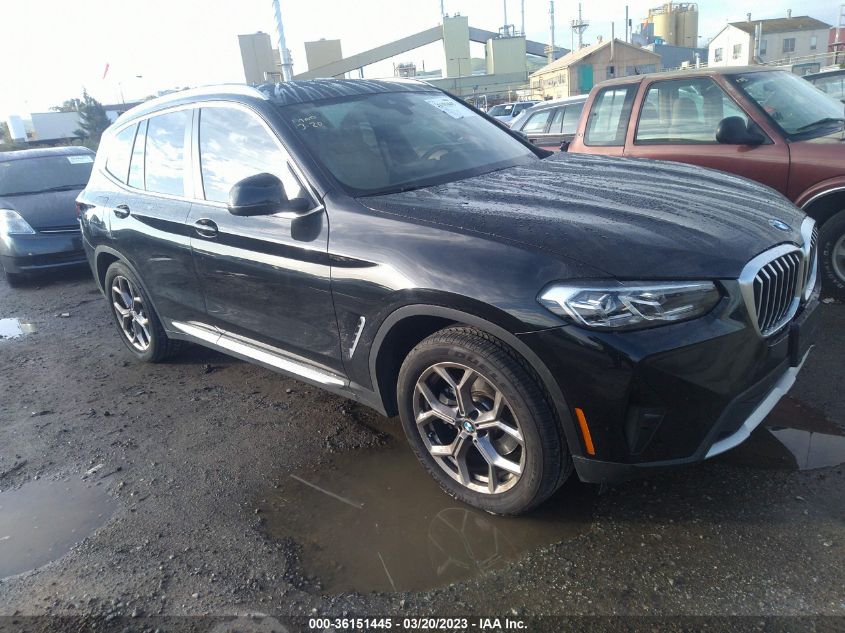 2022 BMW X3 SDRIVE30I VIN: 5UX43DP05N9M55675