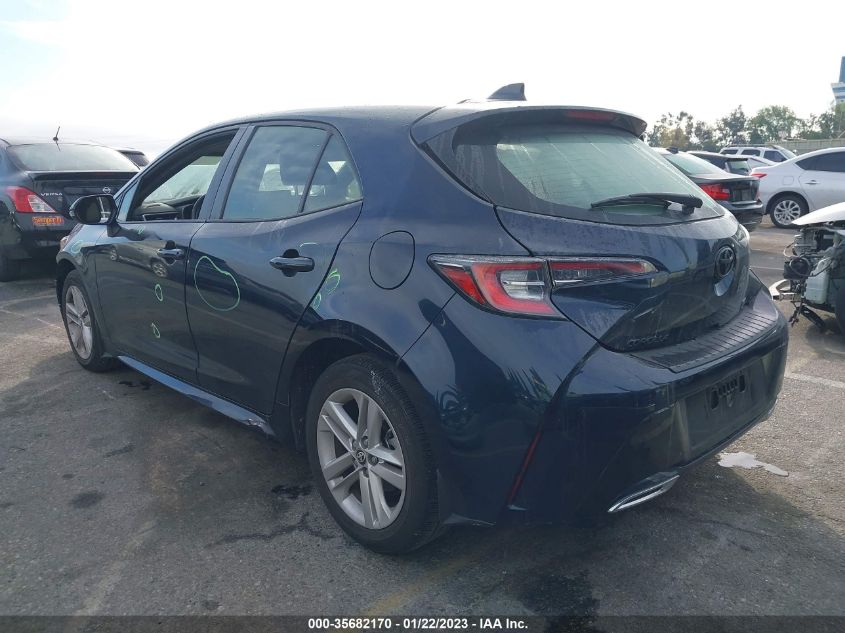 2021 TOYOTA COROLLA HATCHBACK SE/XSE/NIGHTSHADE VIN: JTND4MBE7M3133358
