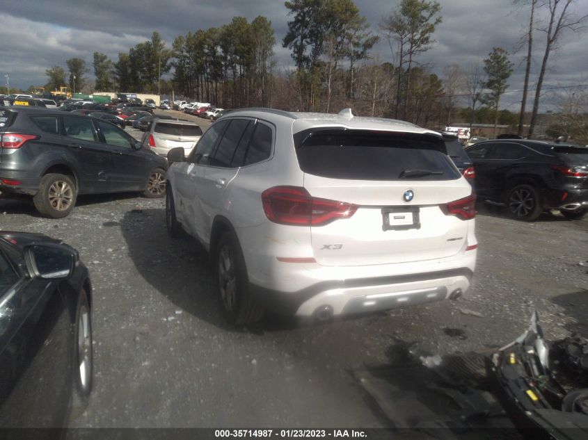 2021 BMW X3 SDRIVE30I VIN: 5UXTY3C09M9H33136