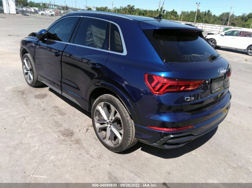 2021 AUDI Q3 S LINE PREMIUM PLUS VIN: WA1EECF35M1049988