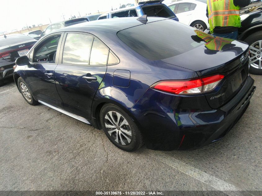 2022 TOYOTA COROLLA HYBRID LE VIN: JTDEAMDEXNJ048283