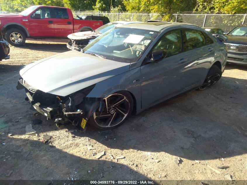 2022 HYUNDAI ELANTRA N LINE VIN: KMHLR4AF1NU326172