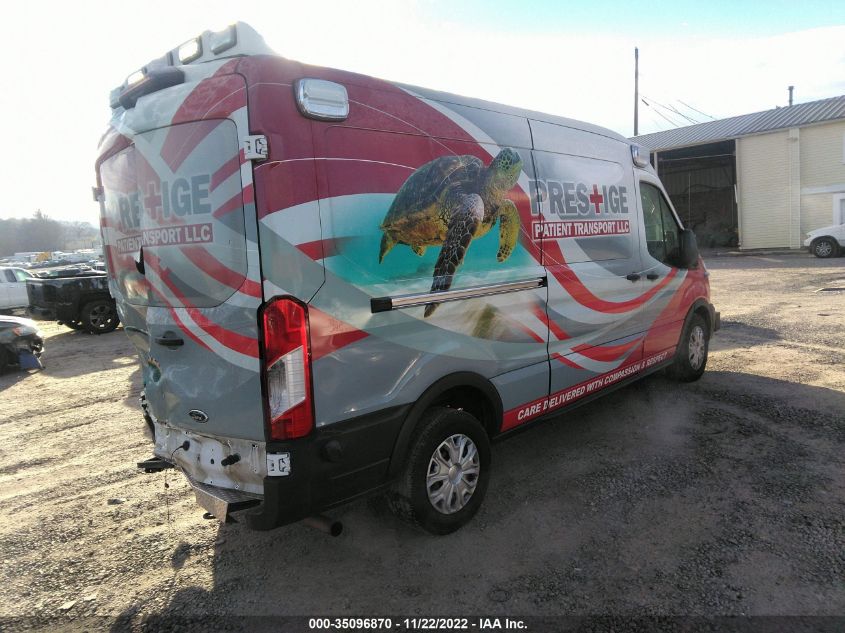 2020 FORD TRANSIT CARGO VAN VIN: 1FDBR1CG9LKB25872