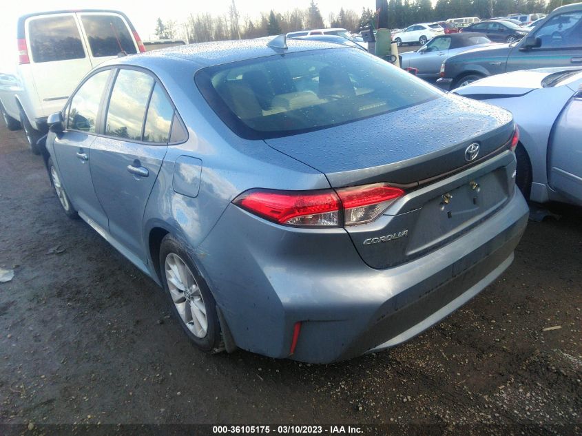 2022 TOYOTA COROLLA LE VIN: JTDHPMAE0NJ206842