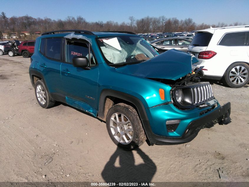 2022 JEEP RENEGADE LATITUDE VIN: ZACNJDB19NPN62929