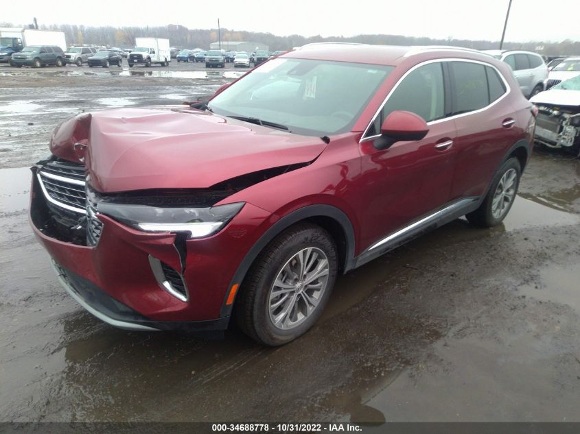 2022 BUICK ENVISION PREFERRED VIN: LRBAZLR47ND030452