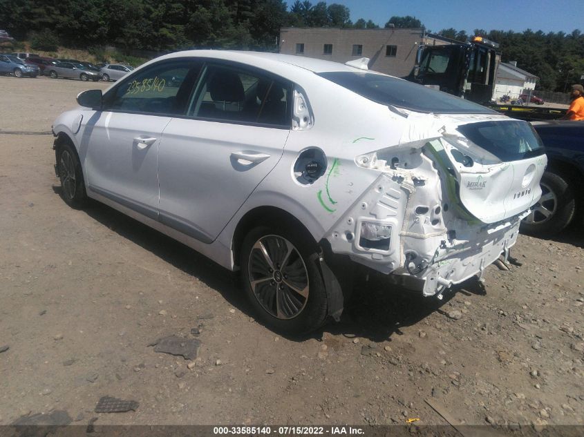 2021 HYUNDAI IONIQ PLUG-IN HYBRID SE VIN: KMHC65LD9MU251200