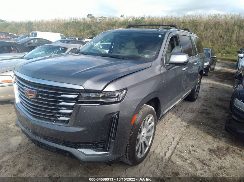 2022 CADILLAC ESCALADE ESV PREMIUM LUXURY PLATINUM VIN: 1GYS4MKL1NR135609