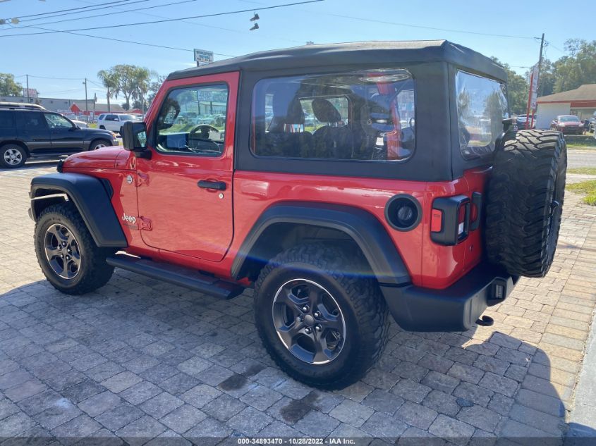 2021 JEEP WRANGLER SPORT VIN: 1C4GJXAG3MW564258