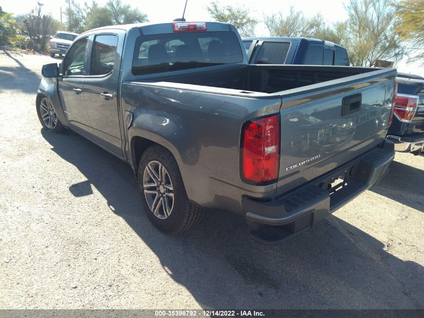 2022 CHEVROLET COLORADO 2WD WORK TRUCK VIN: 1GCGSBEA2N1300243
