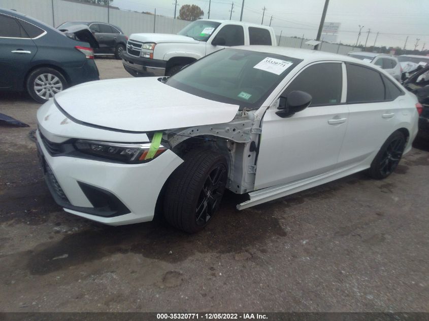 2022 HONDA CIVIC SEDAN SPORT VIN: 2HGFE2F58NH503130