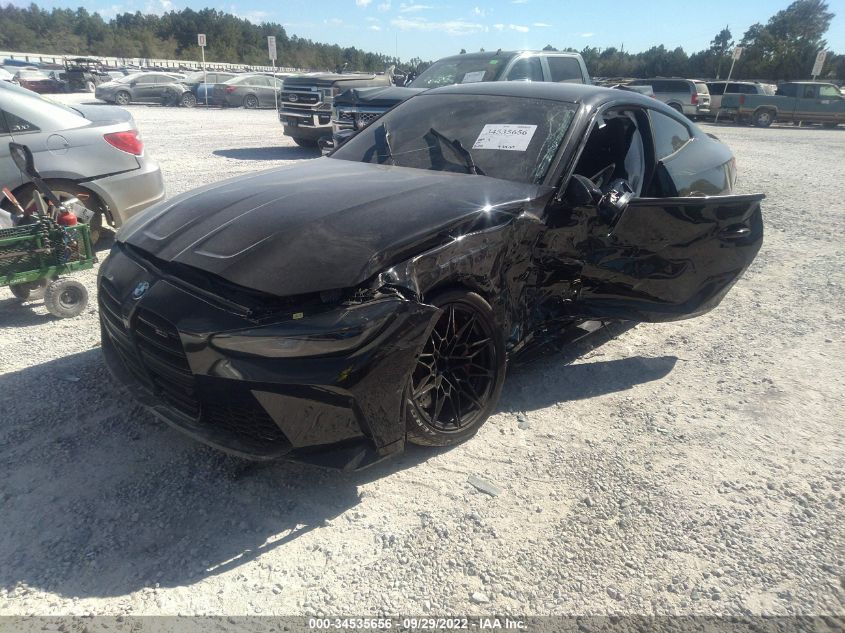 2021 BMW M4 COMPETITION VIN: WBS33AZ01MCG80147