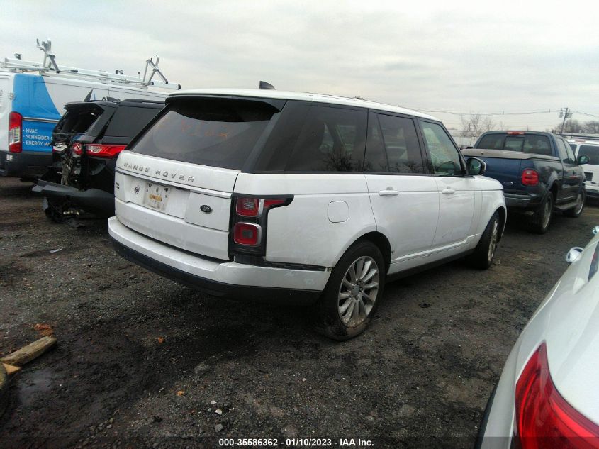 2020 LAND ROVER RANGE ROVER HSE VIN: SALGS2RU6LA415082