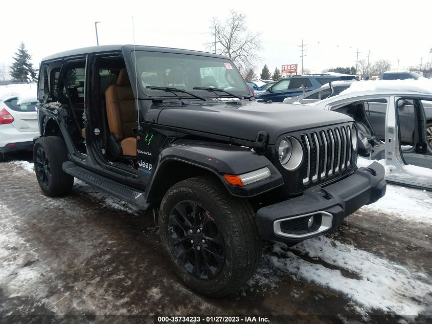 2021 JEEP WRANGLER 4XE UNLIMITED SAHARA VIN: 1C4JJXP67MW676274