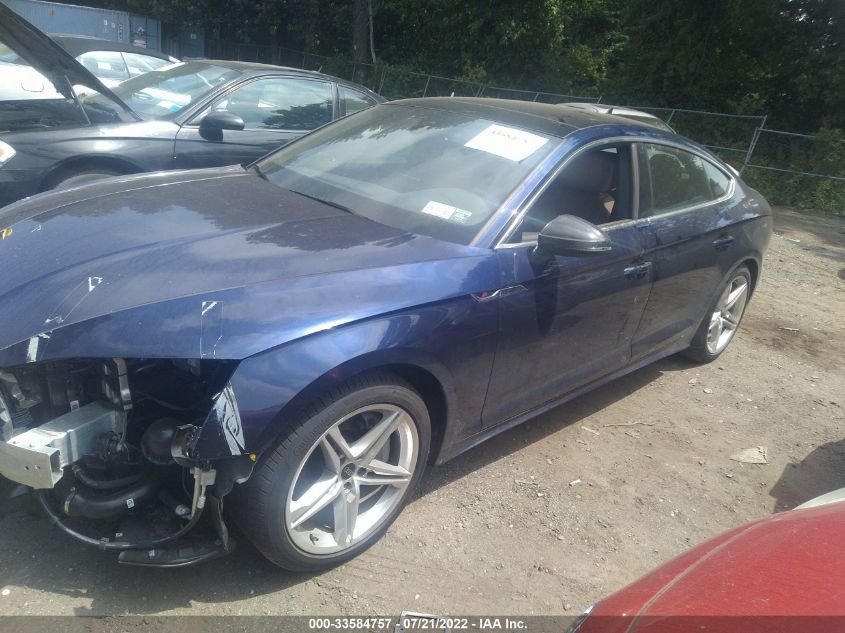 2022 AUDI A5 SPORTBACK S LINE PREMIUM VIN: WAUDACF53NA010104