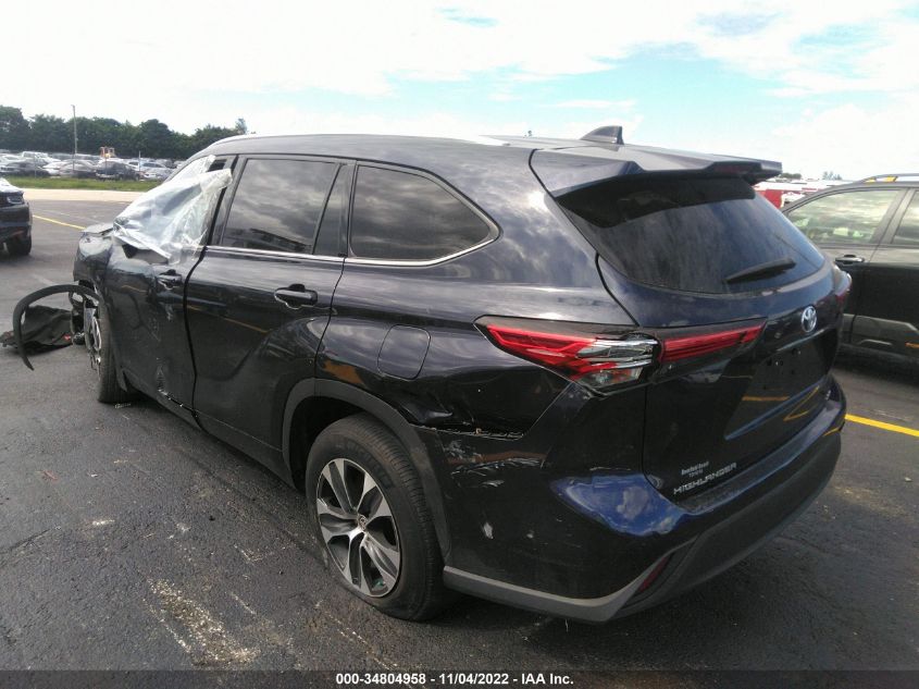 2020 TOYOTA HIGHLANDER XLE VIN: 5TDGZRAH6LS000535