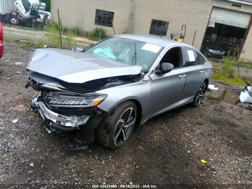 2022 HONDA ACCORD SEDAN SPORT VIN: 1HGCV1F39NA034267