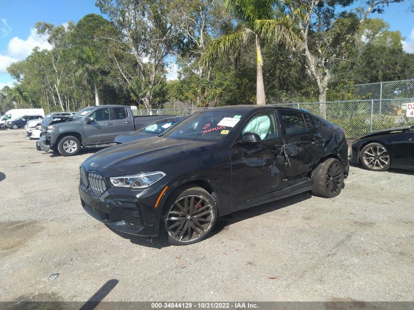 2022 BMW X6 XDRIVE40I VIN: 5UXCY6C04N9K14981