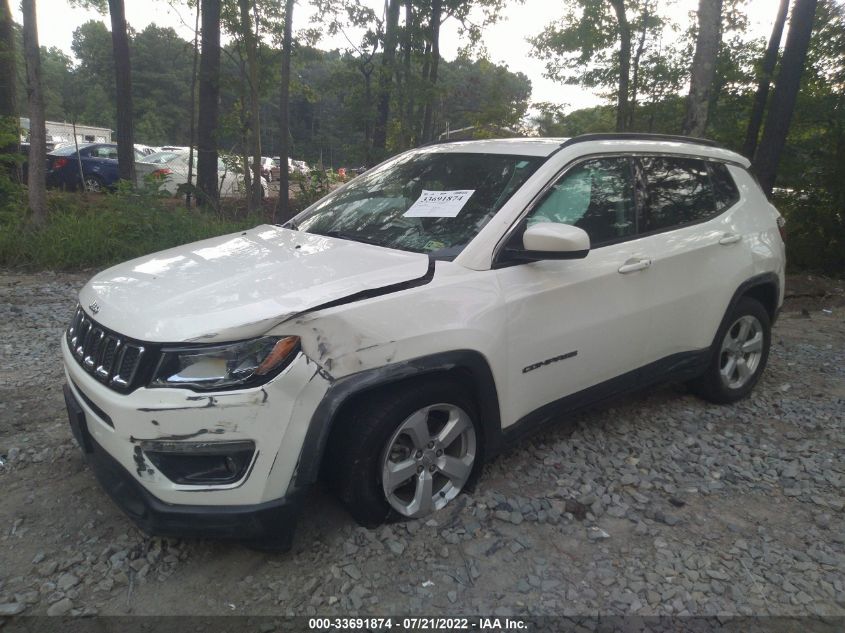 2021 JEEP COMPASS LATITUDE VIN: 3C4NJCBB1MT555874