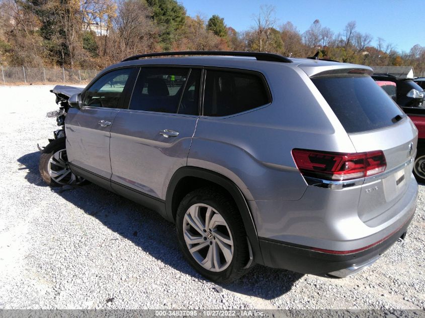 2021 VOLKSWAGEN ATLAS 3.6L V6 SE W/TECHNOLOGY VIN: 1V2KR2CA3MC528293