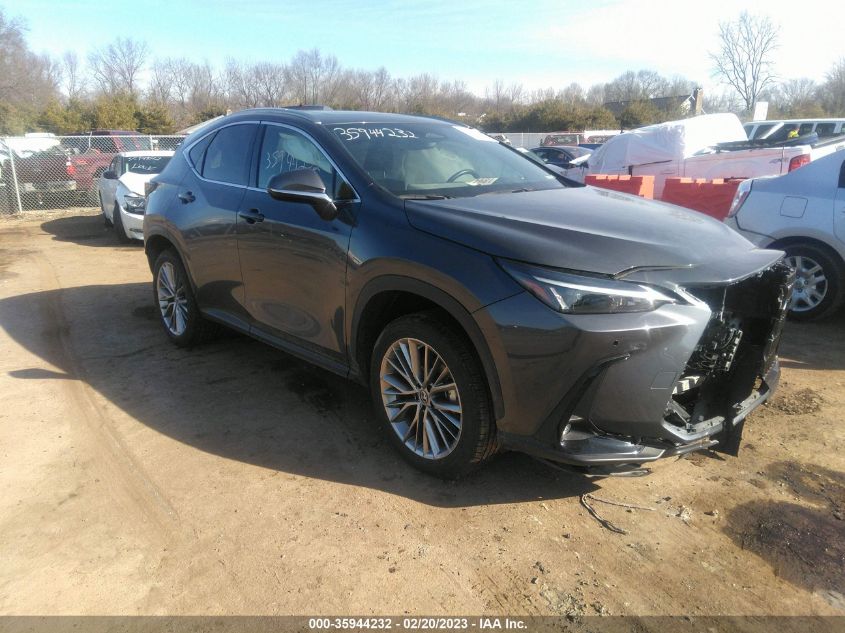 2022 LEXUS NX NX 350H PREMIUM VIN: JTJGKCEZ2N5002275