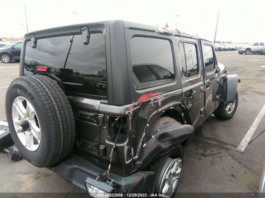 2022 JEEP WRANGLER UNLIMITED SPORT S VIN: 1C4HJXDM7NW144817