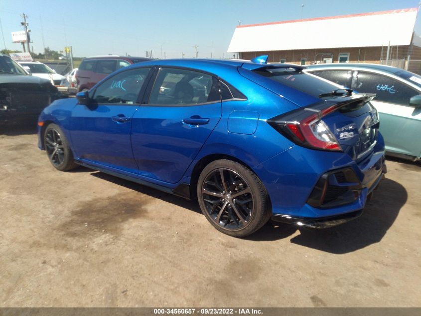 2020 HONDA CIVIC HATCHBACK SPORT VIN: SHHFK7H42LU218143