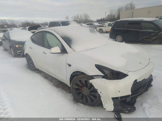 2022 TESLA MODEL Y PERFORMANCE VIN: 7SAYGDEF4NF462656