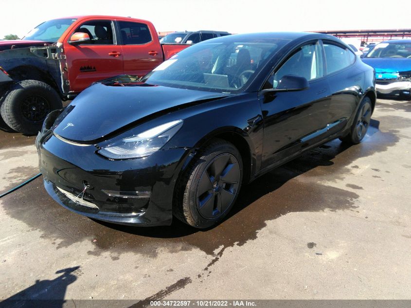 2022 TESLA MODEL 3 LONG RANGE VIN: 5YJ3E1EB4NF359634